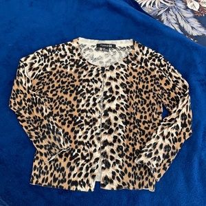 Leopard cardigan size small